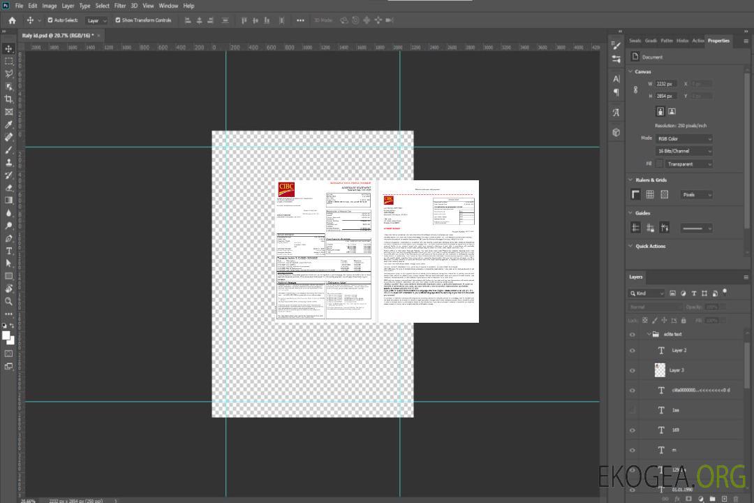 Relevé hypothécaire de la banque CIBC aux États , Unis en formats Word et PDF, 3 pages 1 , 2 template